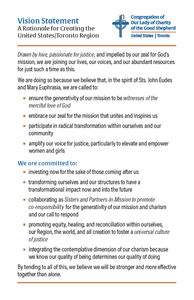 The Vision Statement for the U.S. | Toronto Region