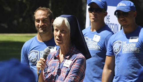 Sister Anne Kelley speaking