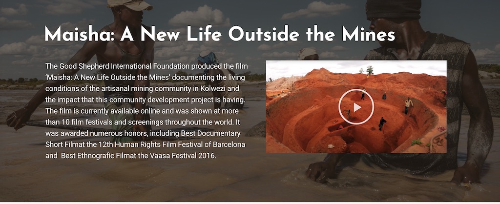Screenshot of the film Maisha, a documentary about the Kolwezi program