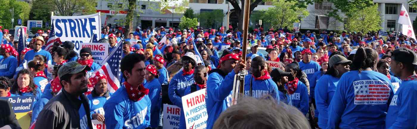Rally for better pay